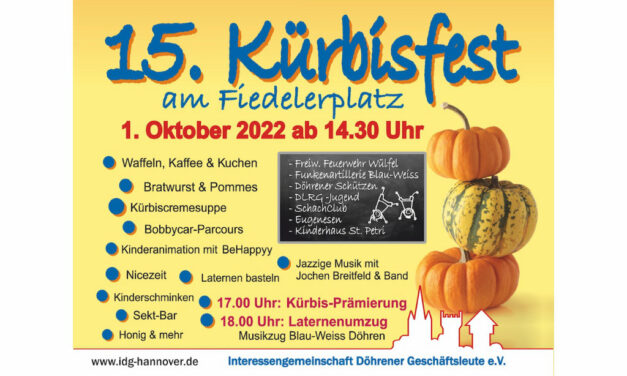 Kürbisfest der IDG am 01.Oktober auf dem Fiedelerplatz